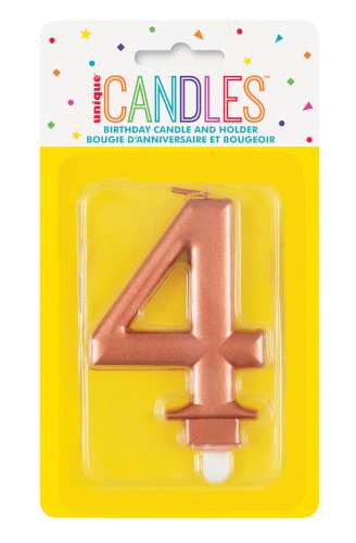 Metallic Rose Gold Candle - No 4